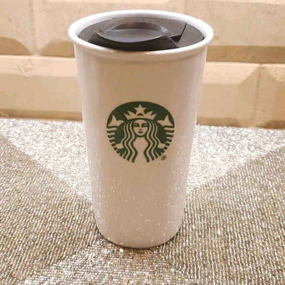 STARBUCKS Ceramic Travel Mug - 10 Fl Oz. - Picture 1 of 5